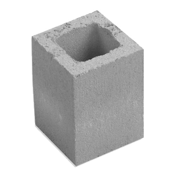 Imagem de Meio Bloco de Concreto para Ajuste e Amarração